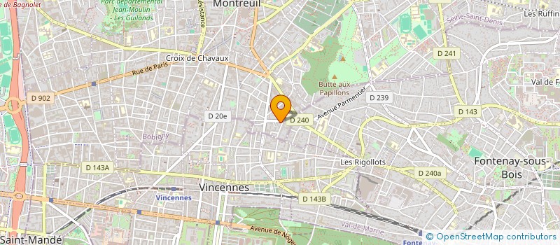 localisation de l'entreprise LISE BASTARDOZ EURL à MONTREUIL