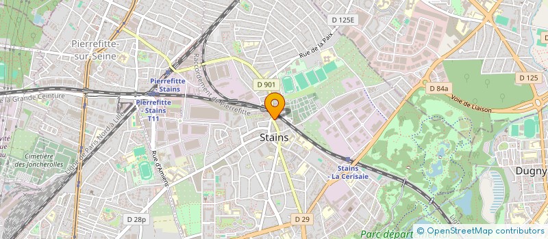 localisation de l'entreprise LISE GESTION à STAINS