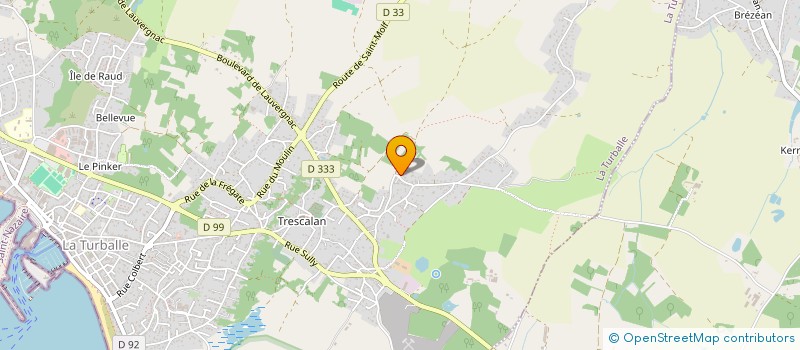 localisation de l'entreprise LISE LECLERC/FREDERIC LAIR  LA TURBALLE