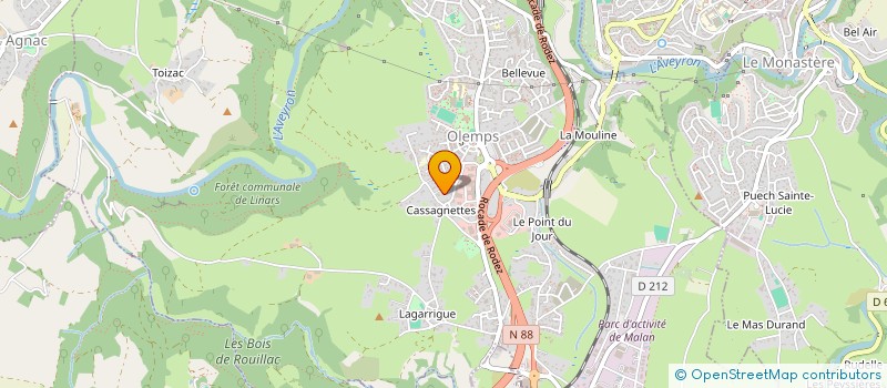 localisation de l'entreprise LISEA  OLEMPS