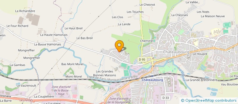 localisation de l'entreprise LISECAP  CHATEAUBOURG