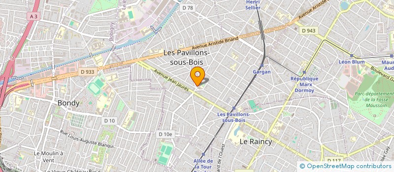 localisation de l'entreprise LISER LIBRE-SERVICE à LES PAVILLONS-SOUS-BOIS