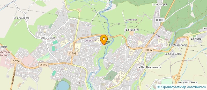 localisation de l'entreprise LISETTE  FOUGERES