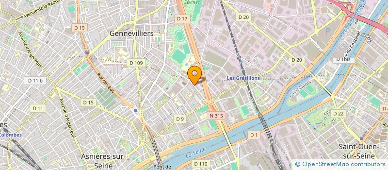 localisation de l'entreprise LISH à GENNEVILLIERS