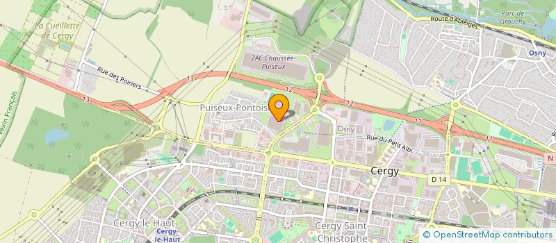 localisation de l'entreprise LISI AUTOMOTIVE RAPID  PUISEUX-PONTOISE