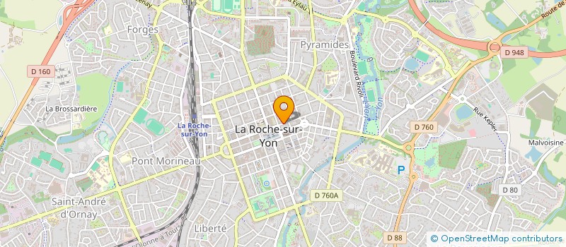 localisation de l'entreprise LISIA & CIE  LA ROCHE-SUR-YON