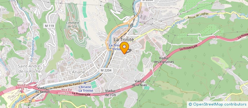 localisation de l'entreprise LISIE  LA TRINITE