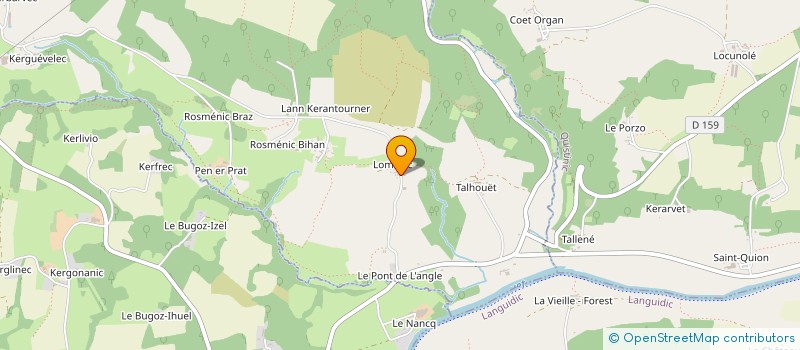 localisation de l'entreprise LISIERES  LANVAUDAN