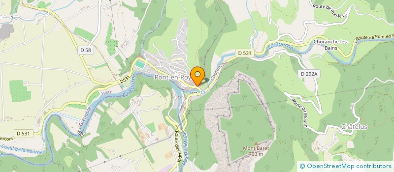 localisation de l'entreprise LISIERES  PONT-EN-ROYANS