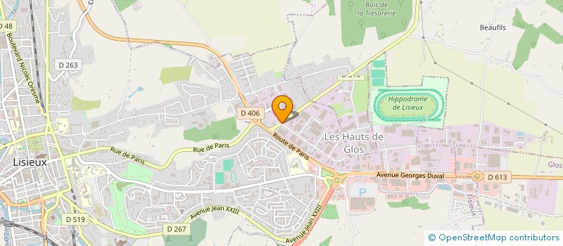 localisation de l'entreprise LISIEUX AUTO-RETRO NORMANDIE à LISIEUX