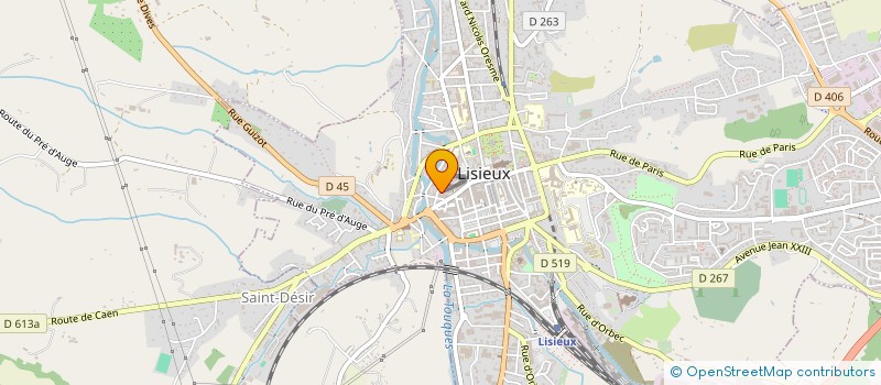 localisation de l'entreprise LISIEUX - BIENVENUE à LISIEUX