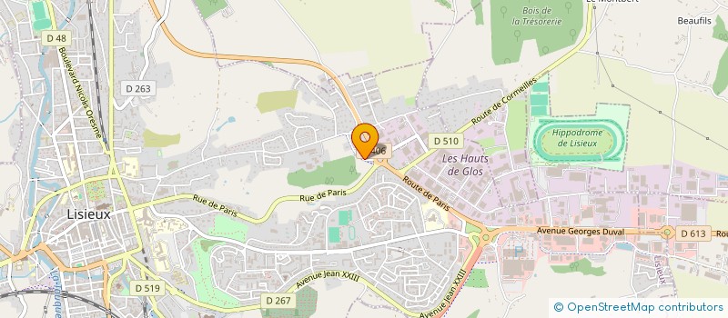 localisation de l'entreprise LISIEUX CARRELAGE  LISIEUX