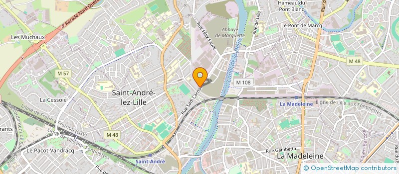 localisation de l'entreprise LISIEUX ENERGIE à SAINT-ANDRE-LEZ-LILLE
