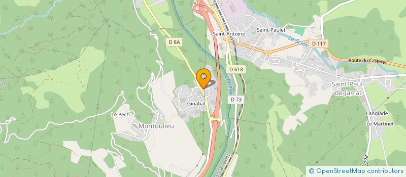 localisation de l'entreprise LISINA  MONTOULIEU