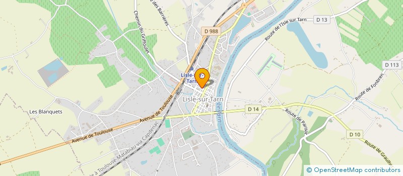localisation de l'entreprise LISLE SUR TARN BADMINTON (LSTBAD) à LISLE-SUR-TARN