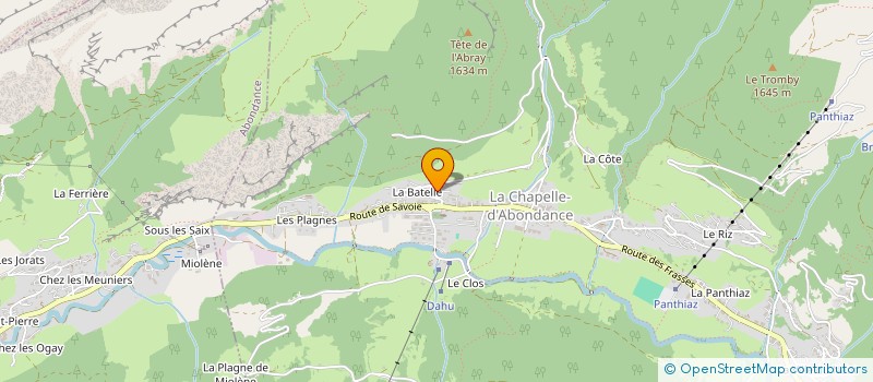 localisation de l'entreprise LISMAC  LA CHAPELLE-D'ABONDANCE