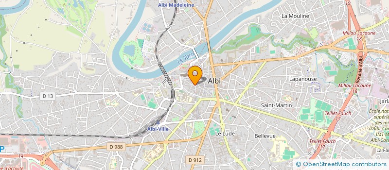localisation de l'entreprise LISMON à ALBI