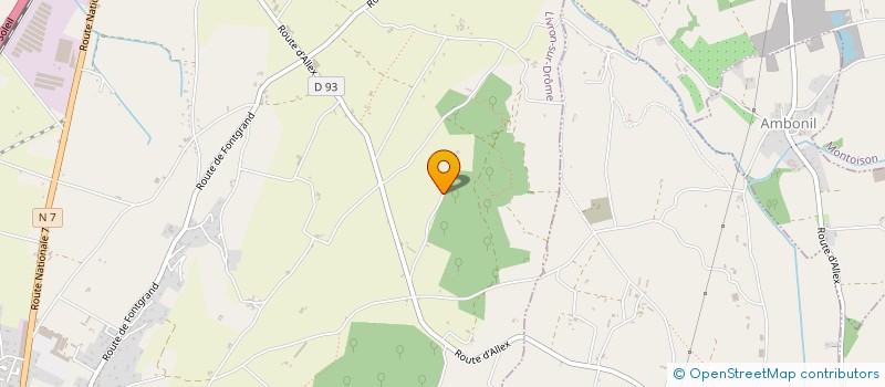 localisation de l'entreprise LISOE  LIVRON-SUR-DROME