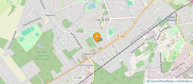 localisation de l'entreprise LISON  PESSAC