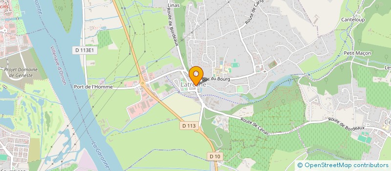 localisation de l'entreprise LISONS SOUS LA PLUIE  LATRESNE