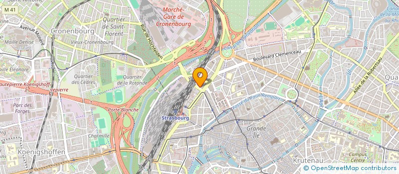localisation de l'entreprise LISRAL IMMOBILIER à STRASBOURG