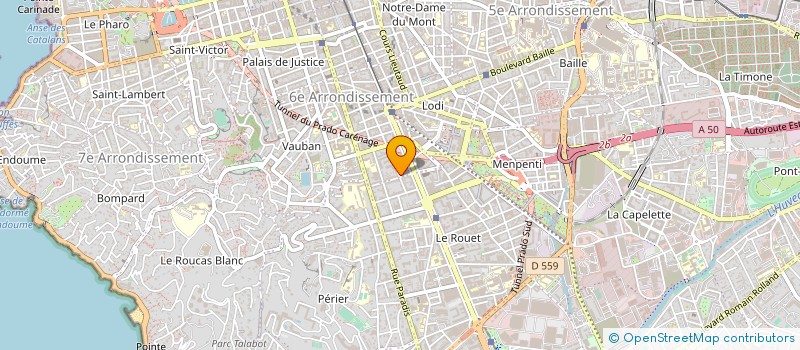 localisation de l'entreprise LISS INDUSTRIE à MARSEILLE