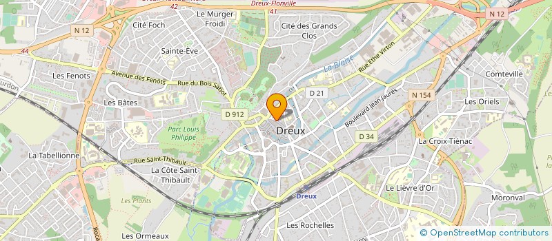 localisation de l'entreprise LISS'LAND à DREUX