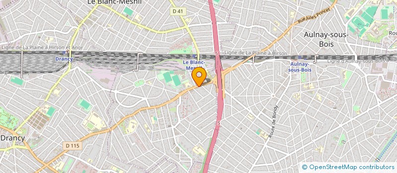 localisation de l'entreprise LISSAGE SUR MESURE  LE BLANC-MESNIL