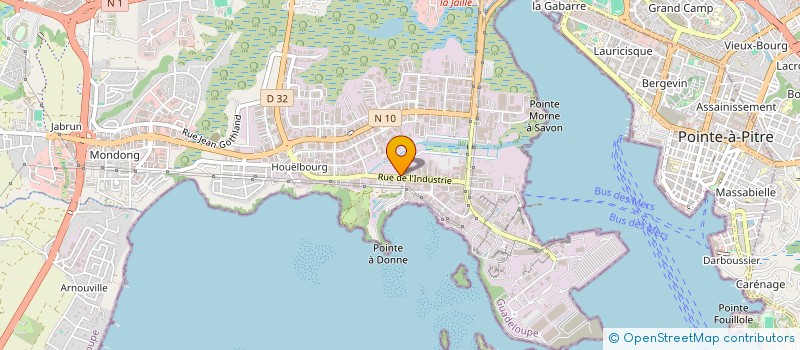 localisation de l'entreprise LISTA 1  BAIE-MAHAULT