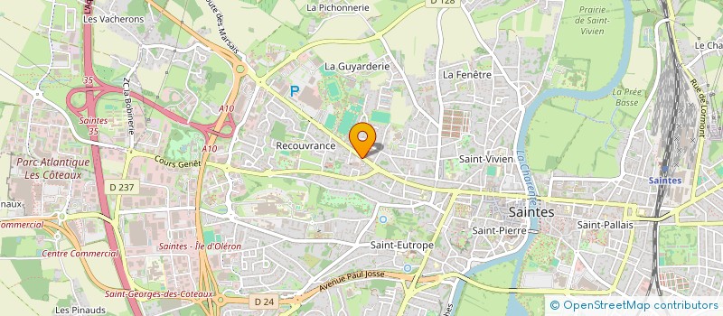 localisation de l'entreprise LISTAIL à SAINTES