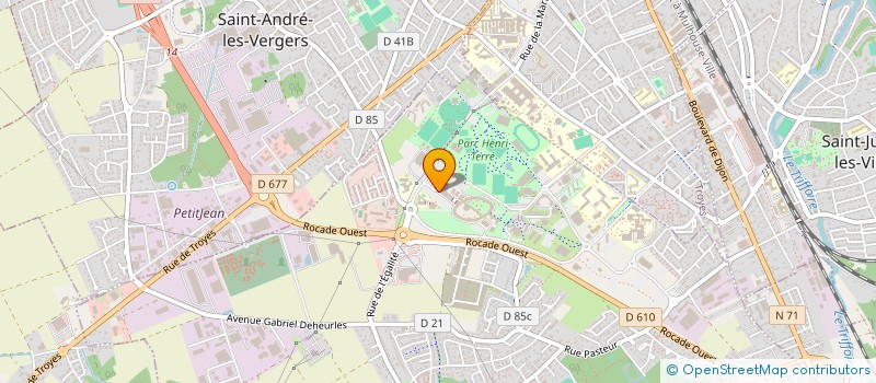 localisation de l'entreprise LISTE B 2022 EPF TROYES  ROSIERES-PRES-TROYES