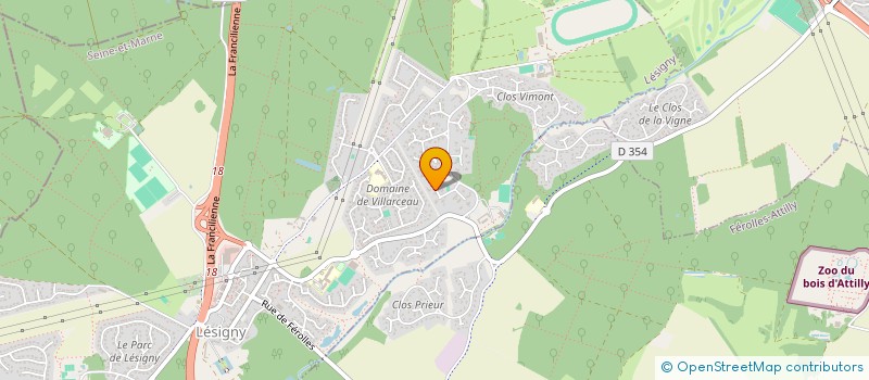 localisation de l'entreprise LISTE BDE 2022  LESIGNY