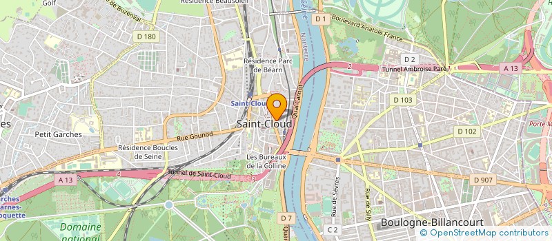 localisation de l'entreprise LISTE EUROPEENNE POUR EUROPE DES NATIONS à SAINT-CLOUD