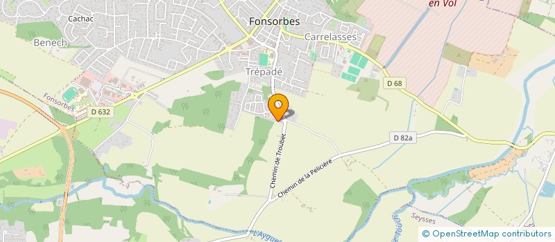 localisation de l'entreprise LISTE INDEPENDANTE DES PARENTS D'ELEVES DE CANTELAUZE  FONSORBES