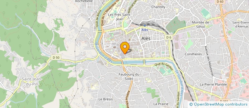 localisation de l'entreprise LISTE JACKY VALY  ALES