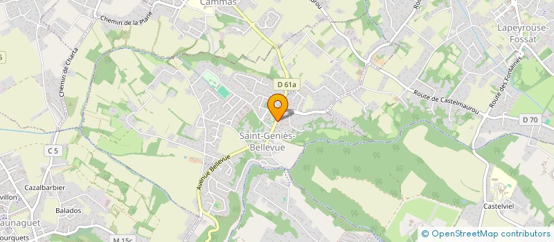 localisation de l'entreprise LISTEA  SAINT-GENIES-BELLEVUE