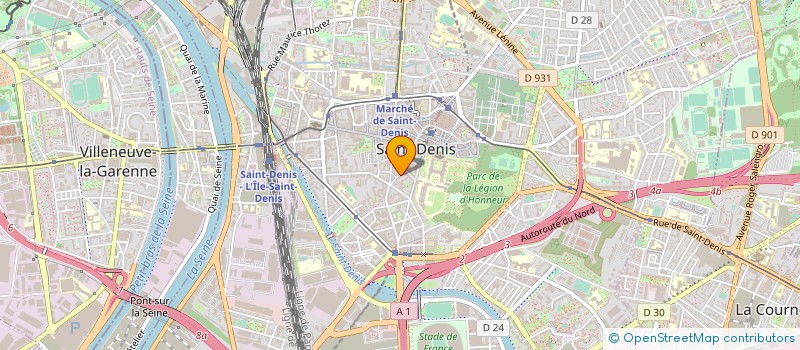 localisation de l'entreprise LISTEN  SAINT-DENIS