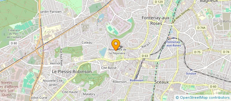 localisation de l'entreprise LISTEN TO ME  LE PLESSIS-ROBINSON