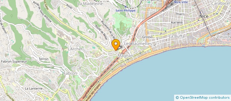 localisation de l'entreprise LISTING à NICE
