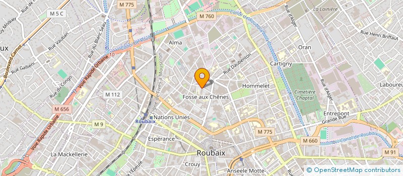 localisation de l'entreprise LISTO  ROUBAIX