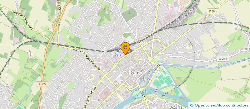 localisation de l'entreprise LISTO SARL à DOLE