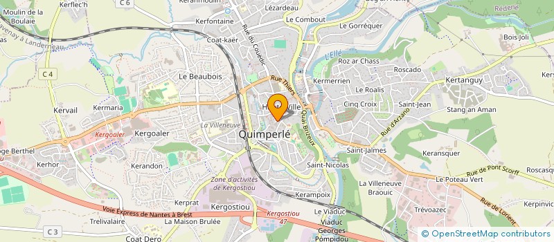 localisation de l'entreprise LIT DE'AL  QUIMPERLE