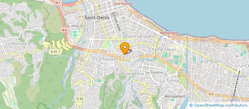 localisation de l'entreprise LIT'DROMASSAGE 974  SAINT DENIS