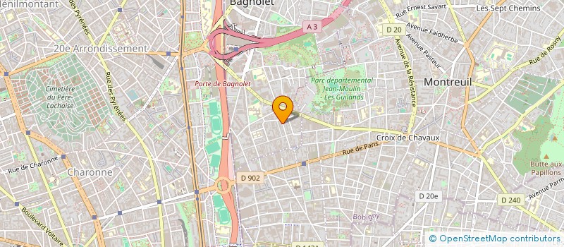 localisation de l'entreprise LITE à BAGNOLET