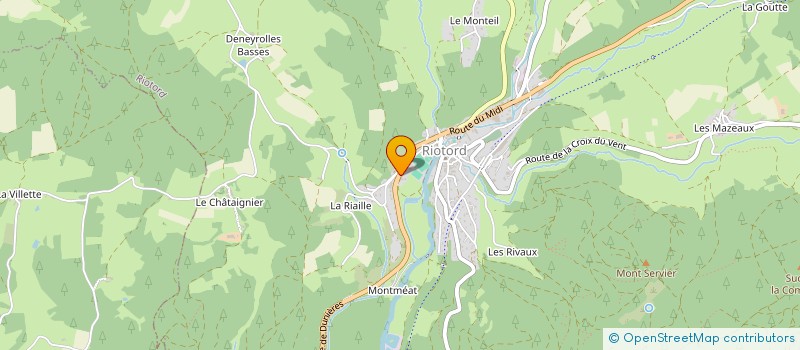 localisation de l'entreprise LITELYS à RIOTORD
