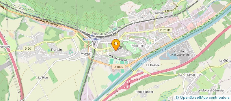 localisation de l'entreprise LITEN COCOON à MONTMELIAN