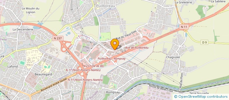 localisation de l'entreprise LITERIE 44 à PUILBOREAU