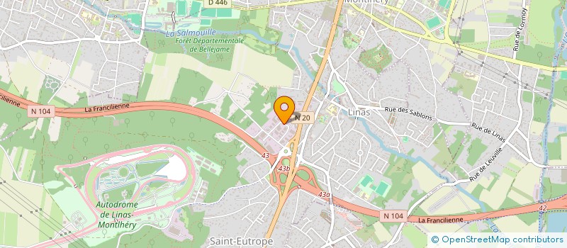 localisation de l'entreprise LITERIE 91  LINAS