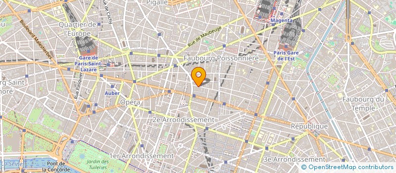 localisation de l'entreprise LITERIE BERGERE  PARIS