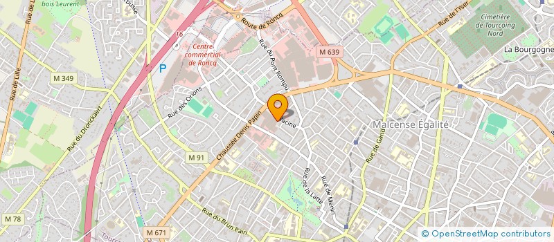 localisation de l'entreprise LITERIE BRUNO HAESE à TOURCOING
